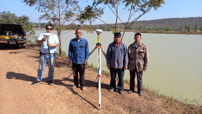 ทส.ทน.สทภ.11 ลงพื้นที่สำรวจออกแบบโครงการข่ายน้ำ ระดับตำบลบ้านโคก อำเภอเมืองมุกดาหาร จังหวัดมุกดาหาร