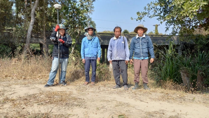 ทส.ทน.สทภ.11 ลงพื้นที่สำรวจออกแบบโครงการโครงข่ายน้ำ ระดับตำบลบ้านโคก อำเภอเมืองมุกดาหาร จังหวัดมุกดาหาร
