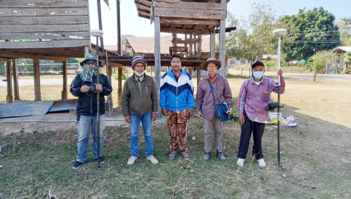 ทส.ทน.สทภ.11 ลงพื้นที่สำรวจออกแบบโครงการโครงข่ายน้ำ ระดับตำบลบ้านโคก อำเภอเมืองมุกดาหาร จังหวัดมุกดาหาร