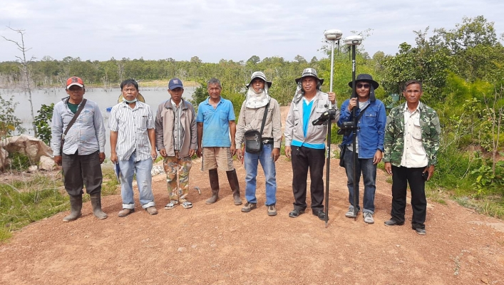 ทส.ทน.สทภ.11 ลงพื้นที่สำรวจออกแบบโครงการอนุรักษ์ฟื้นฟูแหล่งน้ำอ่างเก็บน้ำวังผีแต่ง เพื่อสนับสนุนเกษตรแปลงใหญ่ข้าว
