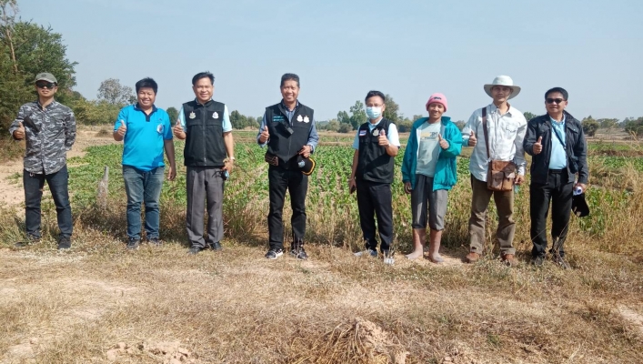 สทภ.4 ตรวจรับงานก่อสร้างโครงการระบบกระจายน้ำด้วยพลังงานแสงอาทิตย์ อ.ศรีสมเด็จ จ.ร้อยเอ็ด