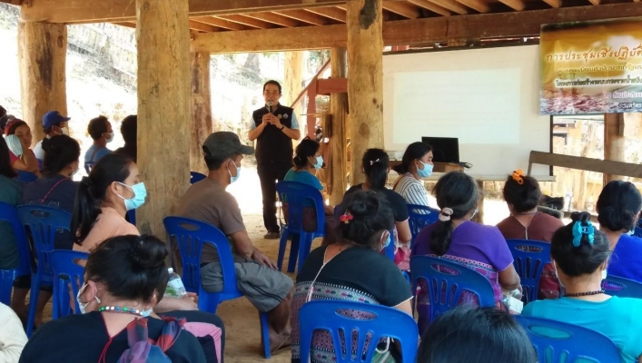 สทภ.1 โดยส่วนประสานและบริหารจัดการลุ่มน้ำสาละวิน จัดกิจกรรมรับฟังความคิดเห็นของประชาชน โครงการก่อสร้างระบบกระจายน้ำสนับสนุนโครงการพัฒนาพื้นที่สูงแบบโครงการหลวงแม่สามแลบ (บ้านกลอเซโล) จ.แม่ฮ่องสอน