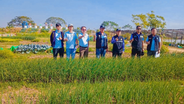 สทภ.4 ตรวจรับงานก่อสร้างโครงการระบบกระจายน้ำด้วยพลังงานแสงอาทิตย์ อ.ฆ้องชัย จ.กาฬสินธุ์