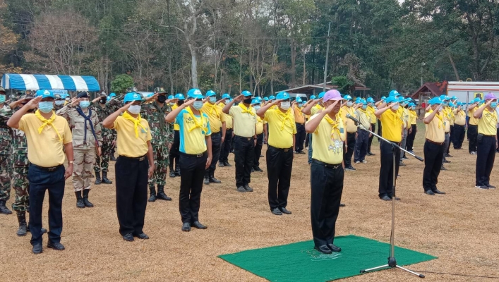 สทภ.1 โดยส่วนประสานและบริหารจัดการลุ่มน้ำปิงตอนล่าง เข้าร่วมกิจกรรมแผนระดมพลปฏิบัติการดับไฟป่า ในพื้นที่ภาคเหนือ จังหวัดกำแพงเพชร