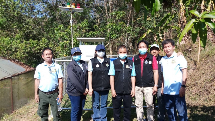 สทภ.9 ร่วมตรวจสอบการติดตั้งสถานีระบบเตือนภัยล่วงหน้าน้ำท่วมฉับพลัน-ดินถล่มในพื้นที่จังหวัดน่าน