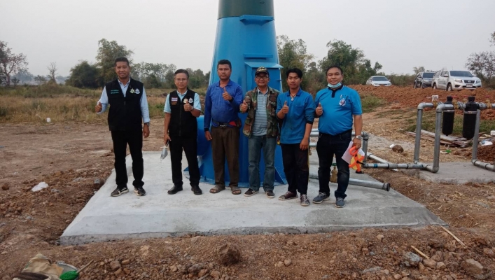 สทภ.4 ตรวจรับงานก่อสร้างโครงการระบบกระจายน้ำด้วยพลังงานแสงอาทิตย์ อ.จัตุรัส จ.ชัยภูมิ