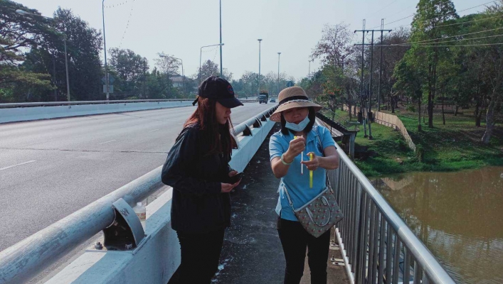 สทภ.1 โดยส่วนอุทกวิทยาที่ 2 เชียงราย ติดตามตรวจสอบเก็บตัวอย่างคุณภาพน้ำ MRC ประจำเดือน กุมภาพันธ์ 2564