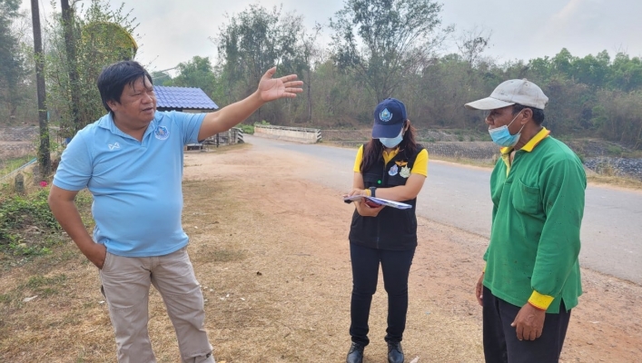 สทภ.6 ลงพื้นที่ตรวจสอบคำขอโครงการพัฒนาแหล่งน้ำของประชาชนผ่านทางเว็บไซต์กรมทรัพยากรน้ำ