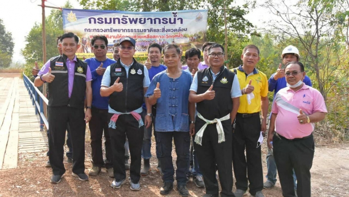 สทภ.11 เร่งสูบน้ำเพื่อเก็บกักน้ำ แก้ไขปัญหาภัยแล้ง