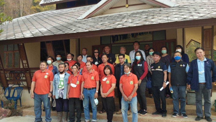 ค.ต.ป.ทส. ลงพื้นที่ตรวจติดตาม ตรวจสอบ และประเมินผลโครงการประจำปีงบประมาณ 64 โครงการซ่อมแซมอ่างเก็บน้ำห้วยแก้ว พร้อมระบบกระจายน้ำ จังหวัดเชียงใหม่