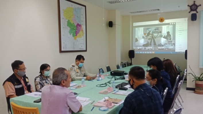 สทภ. 7 ร่วมประชุมการตรวจราชการตามแผนตรวจราชการกระทรวงทรัพยากรธรรมชาติและสิ่งแวดล้อม ประจำปีงบประมาณ พ.ศ. 2564 รอบที่ 1