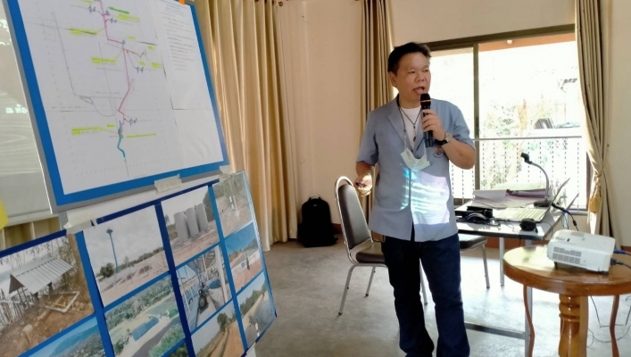 สทภ.1 โดยส่วนประสานและบริหารจัดการลุ่มน้ำปิงตอนบน จัดรับฟังความคิดเห็นของประชาชนฯ โครงการก่อสร้างระบบกระจายน้ำสนับสนุน ศูนย์พัฒนาโครงการหลวงพระบาทห้วยต้ม(บ้านหนองบอน) จังหวัดลำพูน