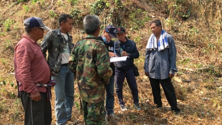 สทภ.9 ลงพื้นที่สำรวจเพื่อการออกแบบ โครงการอนุรักษ์ฟื้นฟูแหล่งน้ำห้วยป่าปู บ้านป่าสัก หมู่ 8 ตำบลป่าสัก อำเภอวังชิ้น จังหวัดแพร่