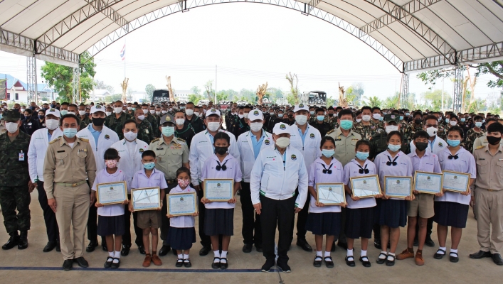 ทน. สทภ.6 ร่วมให้การต้อนรับ พลเอกประวิตร วงษ์สุวรรณ ประธานกรรมการมูลนิธิอนุรักษ์ป่ารอยต่อ 5 จังหวัด