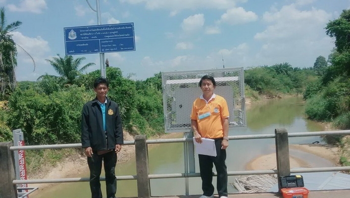 สทภ.10 ลงพื้นที่ตรวจสอบโครงการติดตั้งระบบเตือนภัยล่วงหน้า EWS. จ.สุราษฎร์ธานี
