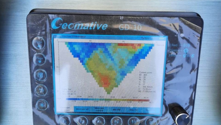 สทภ.4 ลงพื้นที่สำรวจธรณีฟิสิกส์แบบวัดแรงต้านทานไฟฟ้าจำเพาะ(Resistivity Survey) โครงการอนุรักษ์ฟื้นฟูบึงห้วยต้อน