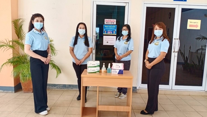 สทภ.11 จัดหาเจลล้างมือ หน้ากากอนามัยและเครื่องตรวจวัดอุณหภูมิให้แก่เจ้าหน้าที่