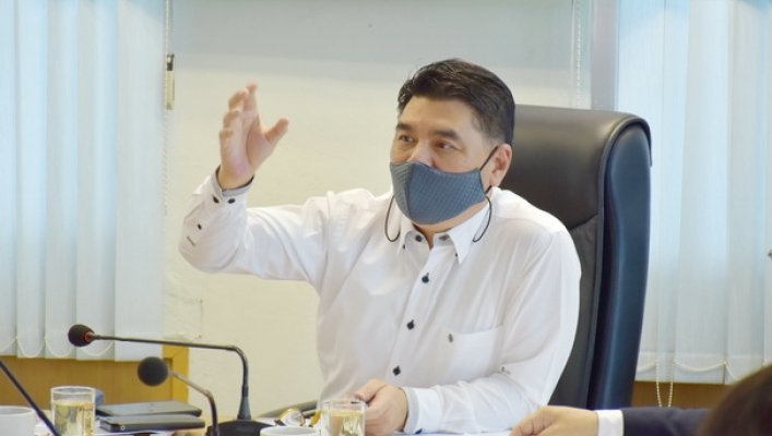 การประชุมรายงานความก้าวหน้าโครงการค่าใช้จ่ายในการจัดทำแผนปฏิบัติการรองรับการทำงานตาม หมวด 6 มาตรา 78 การอนุรักษ์และพัฒนาทรัพยากรน้ำสาธารณะ ณ ห้องประชุมสำนักส่งเสริมและประสานมวลชน ชั้น 7 กรมทรัพยากรน้ำ