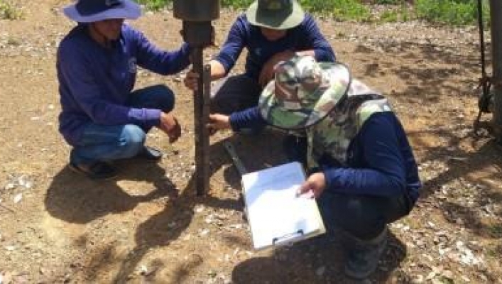 สทภ.7 ลงพื้นที่เจาะสำรวจชั้นดิน