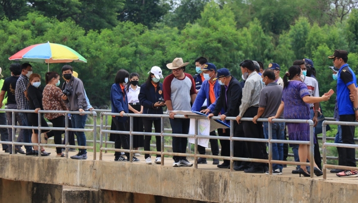 ทส.ทน.สทภ.11 ลงพื้นที่สำรวจแหล่งน้ำในเขตพื้นที่อำเภอเมือง อำเภอหัวตะพาน จังหวัดอำนาจเจริญ