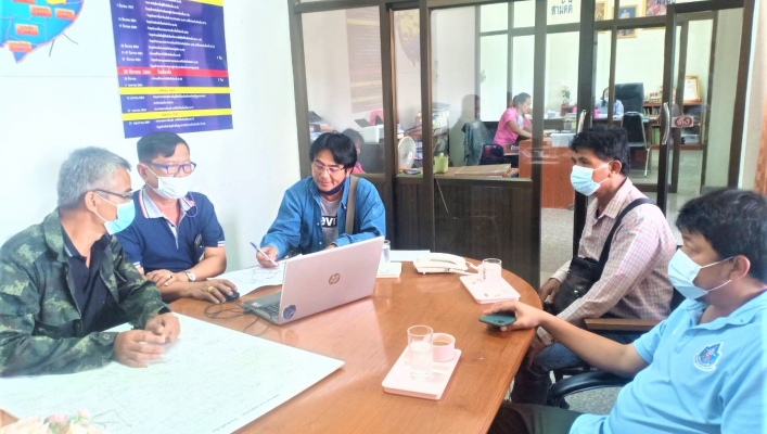 ทส.ทน.สทภ.11 ลงพื้นที่สำรวจออกแบบโครงการครื่อข่ายน้ำระดับตำบลขามป้อม พร้อมก่อสร้างระบบกระจายน้ำ