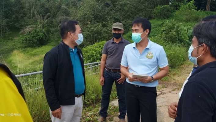 สทภ.10 ลงพื้นที่ตรวจสอบโครงการที่ประสบปัญหาน้ำแห้งขอด