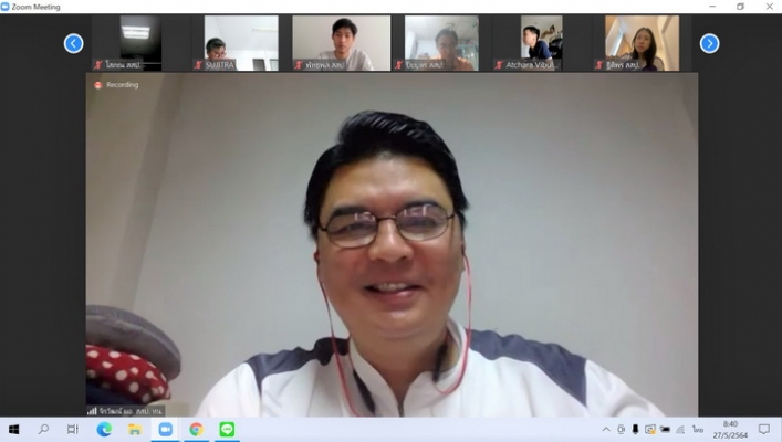 สำนักส่งเสริมและประสานมวลชน ประชุมผ่านระบบ Zoom ครั้งที่ 4/2564
