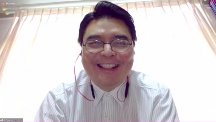 สำนักส่งเสริมและประสานมวลชนประชุมผ่านระบบ Zoom ครั้งที่ 8/2564