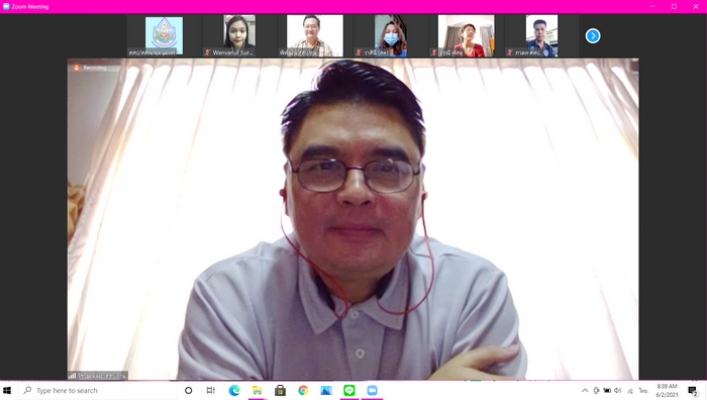 สำนักส่งเสริมและประสานมวลชนประชุมผ่านระบบ Zoom ครั้งที่ 10/2564