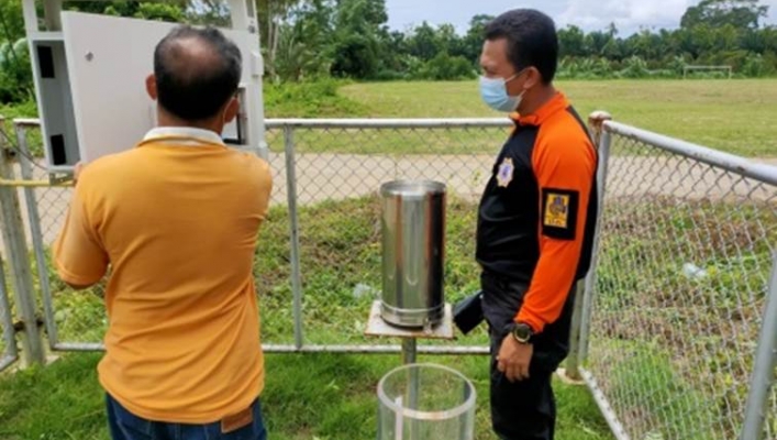 สทภ.10  ตรวจสอบสถานีเตือนภัยล่วงหน้า Early Warning