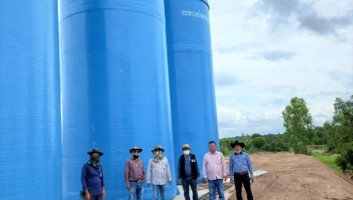 ทส.ทน.สทภ.11 ลงพื้นที่ตรวจรับงานพัสดุโครงการก่อสร้างระบบกระจายน้ำ สนับสนุนเกษตรแปลงใหญ่ข้าวอินทรีย์