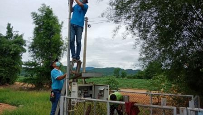 สทภ.7 ลงพื้นที่ตรวจสอบ ซ่อมแซม และบำรุงรักาา สถานีเตือนภัยล่วงหน้า (Early Warning) น้ำท่วมฉับพลัน - ดินถล่ม