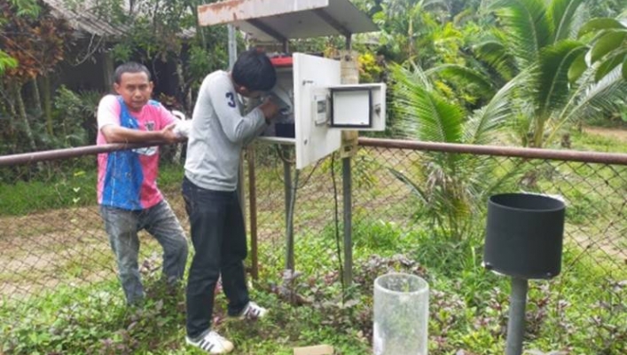 สทภ.10 ตรวจสอบ ซ่อมแซม และบำรุงรักษาสถานีเตือนภัยล่วงหน้า Early Warning ในพื้นที่จังหวัดพังงา