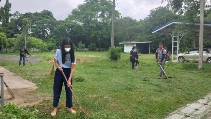 สทภ.11 ปรับปรุงภูมิทัศน์และทำความสะอาด รอบสำนักงานฯ