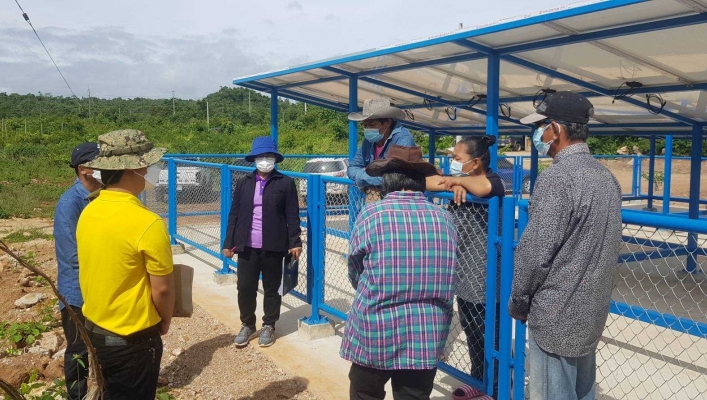 สทภ. 7 ลงพื้นที่ติดตามและประเมินผลโครงการและประเมินผลโครงการ ตามแผนบูรณาการบริหารจัดการทรัพยากรน้ำ ปี 2564  และ งบกลางปี 2563 จังหวัดกาญจนบุรี