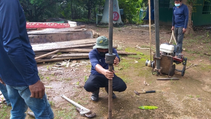 สทภ.7 เจาะสำรวจชั้นดิน