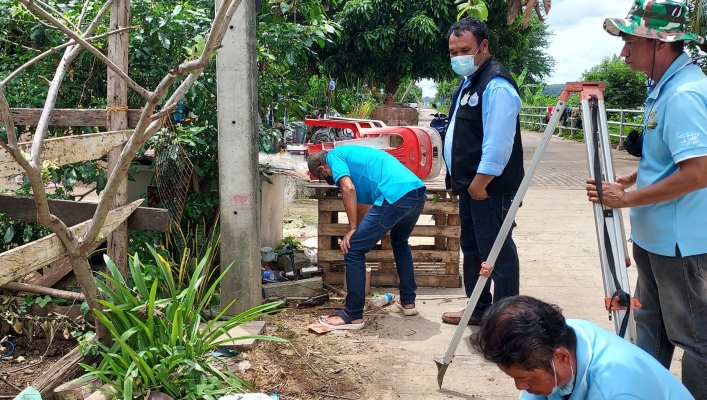 สทภ.11 ส่วนอุทกวิทยา ตรวจสอบค่าศูนย์ระดับน้ำ