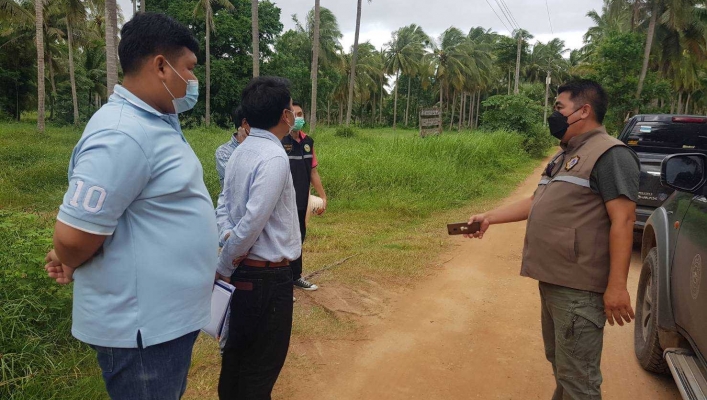 สทภ.7 ตรวจสอบความเหมาะสมและวางโครงการสนับสนุนการพัฒนาระบบกระจายน้ำ อ่างเก็บน้ำเขาปอ ตำบลอ่างทอง อำเภอทับสะแก จังหวัดประจวบคีรีขันธ์