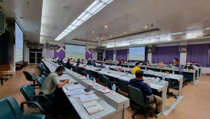 สทภ.11 ร่วมประชุมคณะอนุกรรมการนโยบายที่ดินจังหวัดมุกดาหาร (คทช.จ.มห.) ครั้งที่ 2/2564