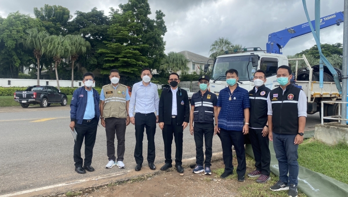 รองอธิบดีกรมทรัพยากรน้ำ ติดตามการสูบพร่องน้ำบึงหนองโคตร อ.เมือง จ.ขอนแก่น