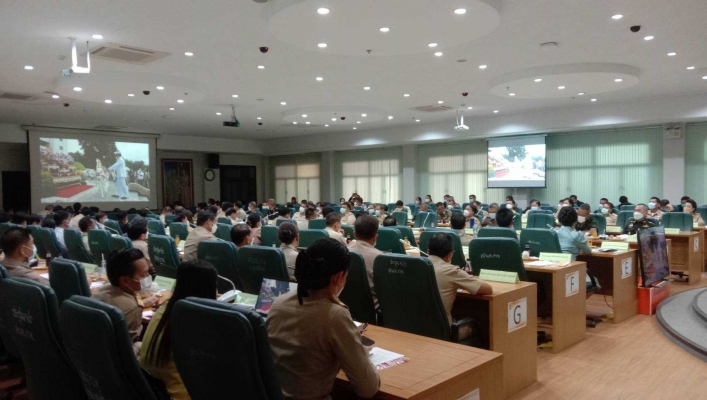 สทภ.7 ประชุมหัวหน้าส่วนราชการและนายอำเภอ จังหวัดกาญจนบุรี
