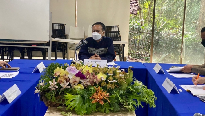 สทภ.1 โดยส่วนประสานและบริหารจัดการลุ่มน้ำปิงตอนบน เข้าร่วมประชุมคณะทำงานสนับสนุน ศูนย์พัฒนาโครงการหลวงแม่ทาเหนือและศูนย์พัฒนาโครงการหลวงตีนตก ครั้งที่ 1/2565
