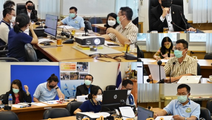 ประชุมหารือเกี่ยวกับเงินเหลือจ่ายปีงบประมาณ พ.ศ.2565 สำนักส่งเสริมและประสานมวลชน ณ ห้องประชุมสสป. และผ่านระบบ zoom