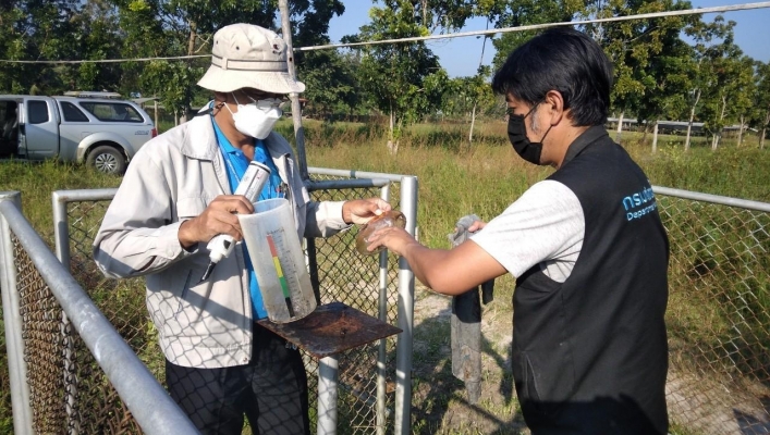 สทภ.7 ลงพื้นที่ดำเนินการตรวจสอบ ซ่อมแซม และบำรุงรักษาสถานีเตือนภัยล่วงหน้า (Early  Warning) น้ำท่วมฉับพลัน - ดินถล่ม