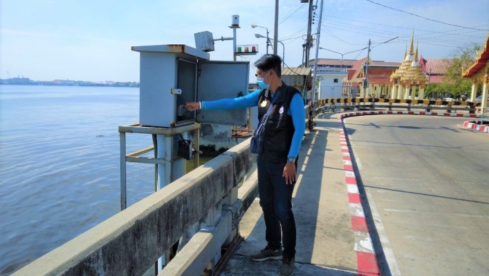 สทภ.7 ลงพื้นที่ดำเนินการตรวจสอบ และบำรุงรักษาการทำงานสถานีโทรมาตร (Telemetering) ลุ่มน้ำท่าจีน และระบบส่งสัญญาณภาพจำนวน  (CCTV) จังหวัดนครปฐม และสมุทรสาคร