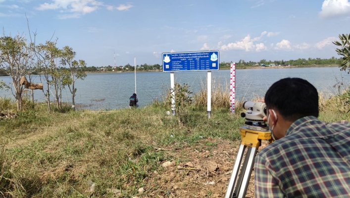 สทภ.4  ลงพื้นที่ตรวจสอบความพร้อมระบบตรวจวัดปริมาณน้ำเก็บกักในแหล่งน้ำขนาดเล็ก