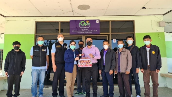 สทภ.1 โดยส่วนแผนงานและประเมินผล ลงพื้นที่ร่วมกับบริษัท ทริส คอร์ปอเรชั่น จำกัด เพื่อประเมินผลโครงการอนุรักษ์ฟื้นฟูหนองซง บ้านหนองแรดใต้ จังหวัดเชียงราย