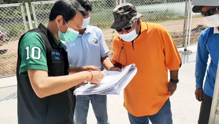 ทน.สทภ.2 ตรวจติดตามเร่งรัดผลเบิกจ่ายและผลการดำเนินงานสระเก็บน้ำ ส.ป.ก. ช่วง 2 (โครงการภายใต้ความร่วมมือหน่วยงานภายนอกกระทรวงทรัพยากรธรรมชาติและสิ่งแวดล้อม ม.1 ต.ชำผักแพว อ.แก่งคอย จ.สระบุรี