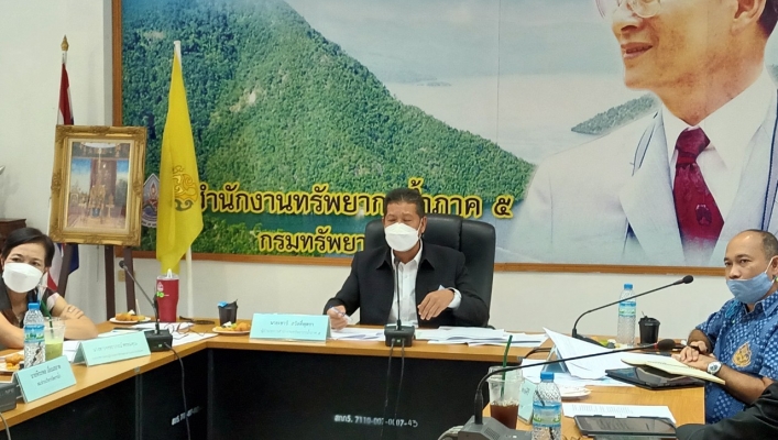 สทภ.5 ประชุมการตรวจสอบผลสัมฤทธิ์และประสิทธิภาพการดำเนินงานปรับปรุงพัฒนาแหล่งน้ำ เพื่อการเกษตร ของกรมทรัพยากรน้ำ