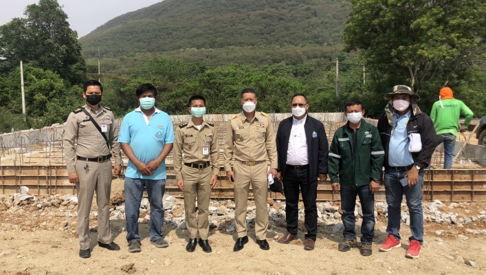 สทภ.5 ติดตามผลการดำเนินงานโครงการก่อสร้างระบบกระจายน้ำสระเก็บน้ำเพื่อฝึกวิชาชีพผู้ต้องขังทัณฑสถานเกษตรอุสาหกรรมเขาพริก จังหวัดนครราชสีมา
